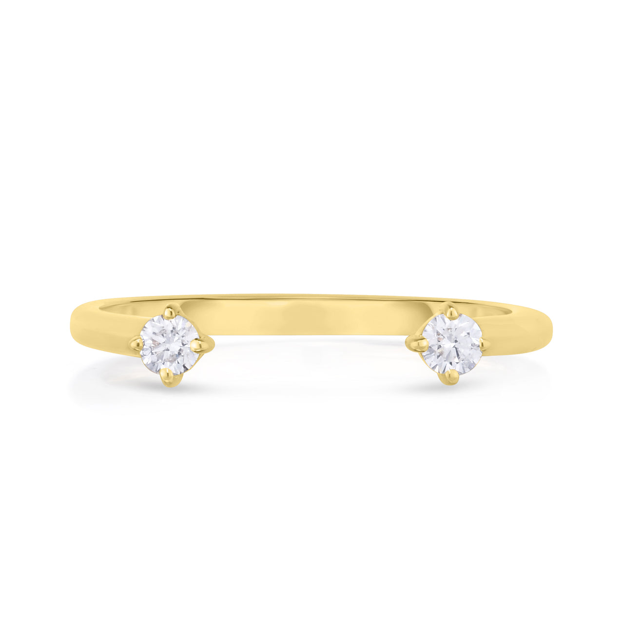 Open Single Diamond Ring