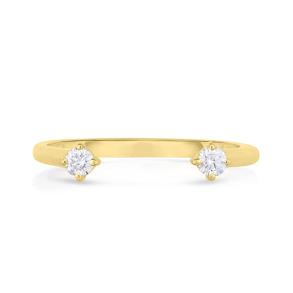 Open Single Diamond Ring