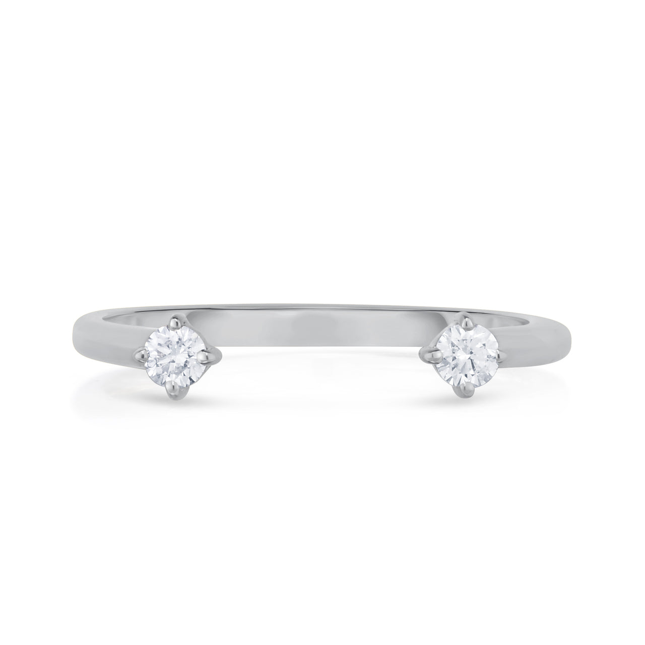 Open Single Diamond Ring