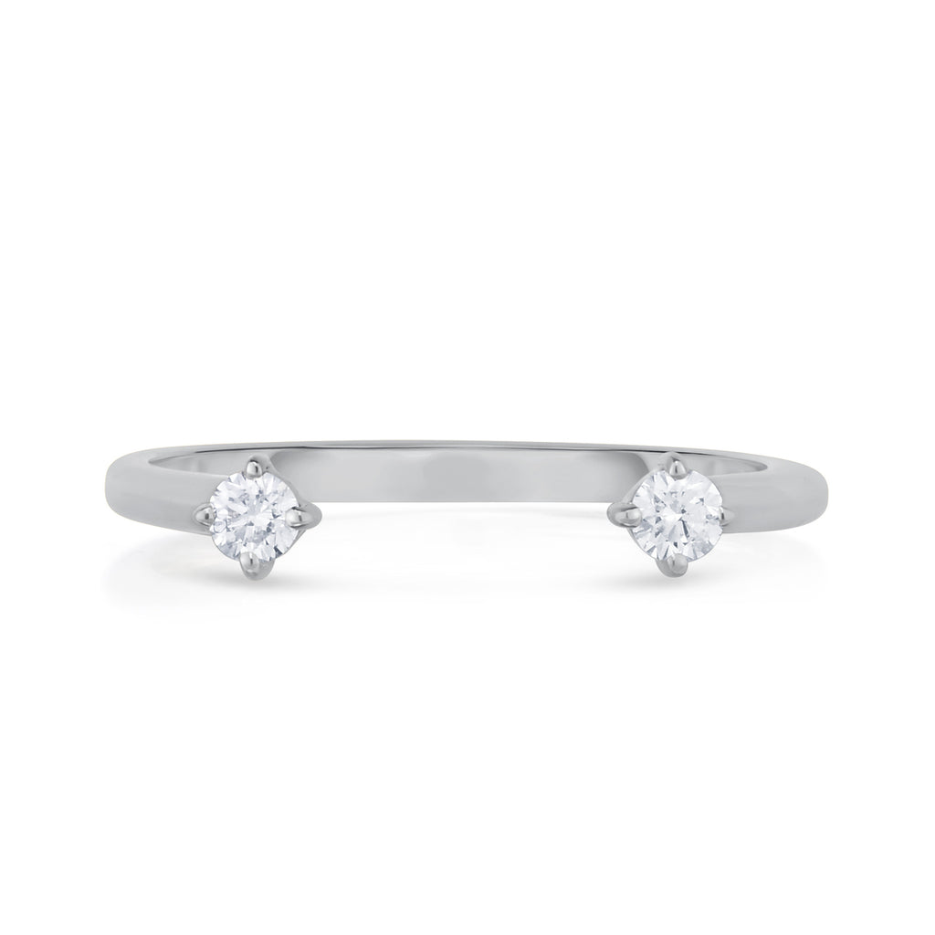 Open Single Diamond Ring