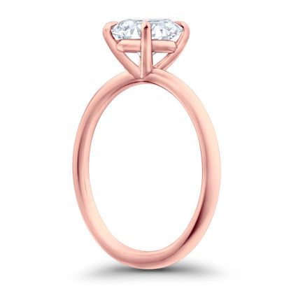 Round Solitaire White Diamond Ring