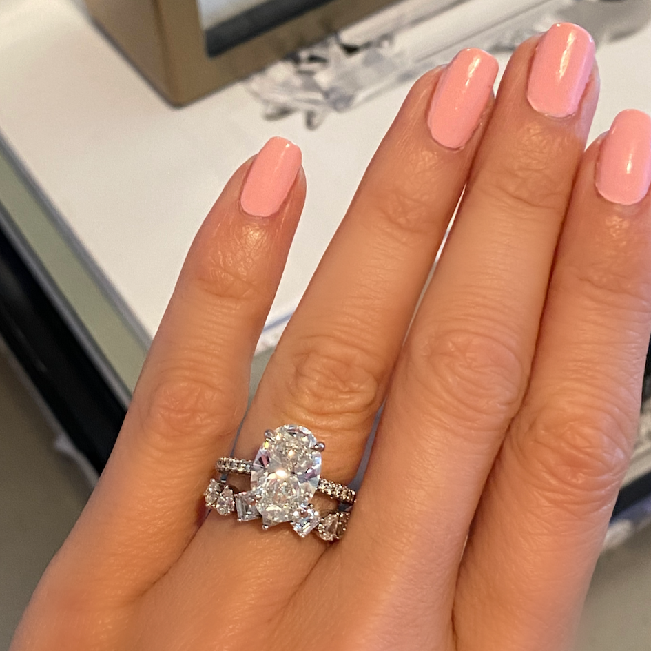 Oval Brilliant Cut Solitaire Engagement Ring