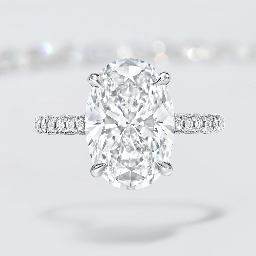 Oval Brilliant Cut Solitaire Engagement Ring
