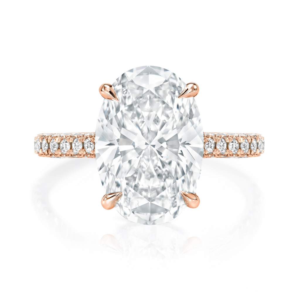 Oval Brilliant Cut Solitaire Engagement Ring