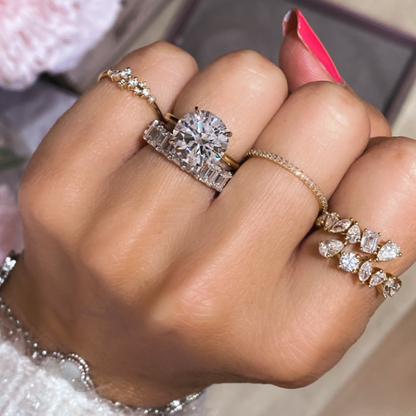 Round Brilliant Solitaire with Hidden Halo