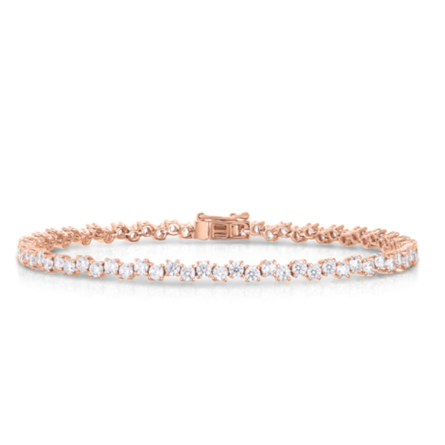 Cobblestone Diamond Tennis Bracelet