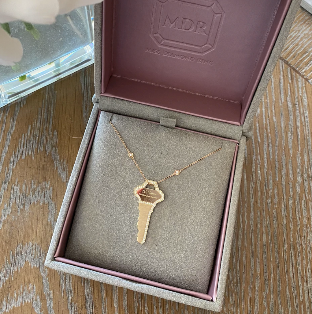 Diamond Key Pendant Necklace