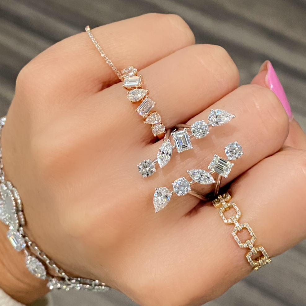 Chain of Love Diamond Ring