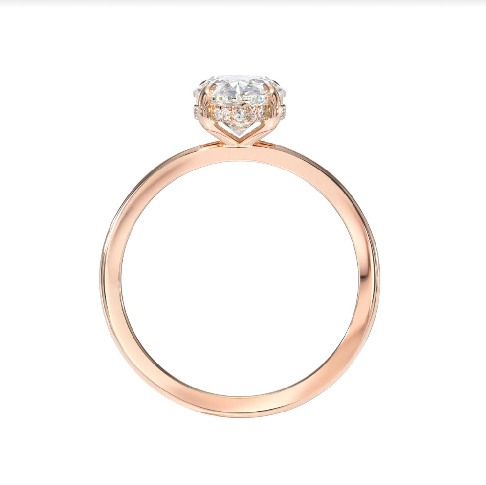 Custom Pear Diamond Engagement Ring