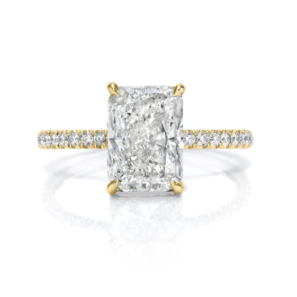 Radiant princess cut diamond deals