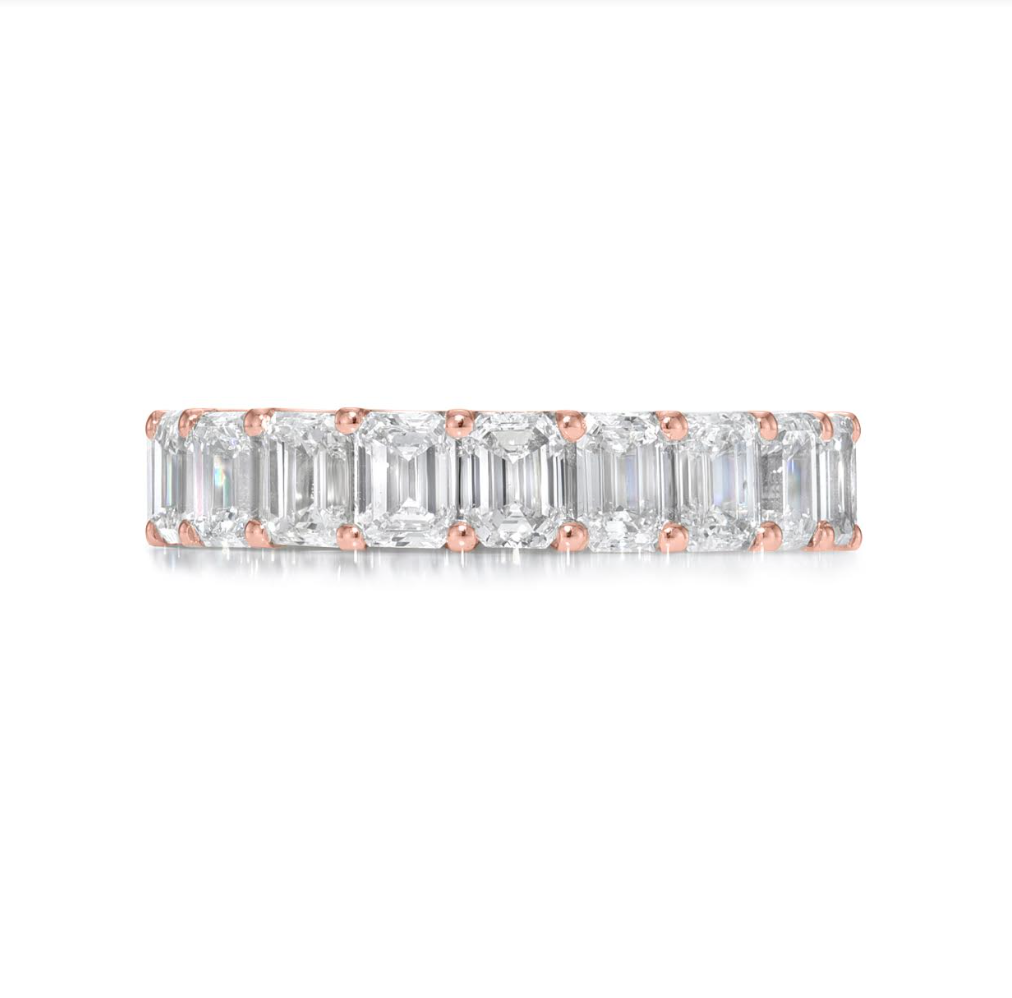 Emerald Cut Diamond Eternity Ring