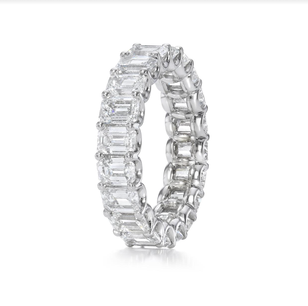Emerald Cut Diamond Eternity Ring