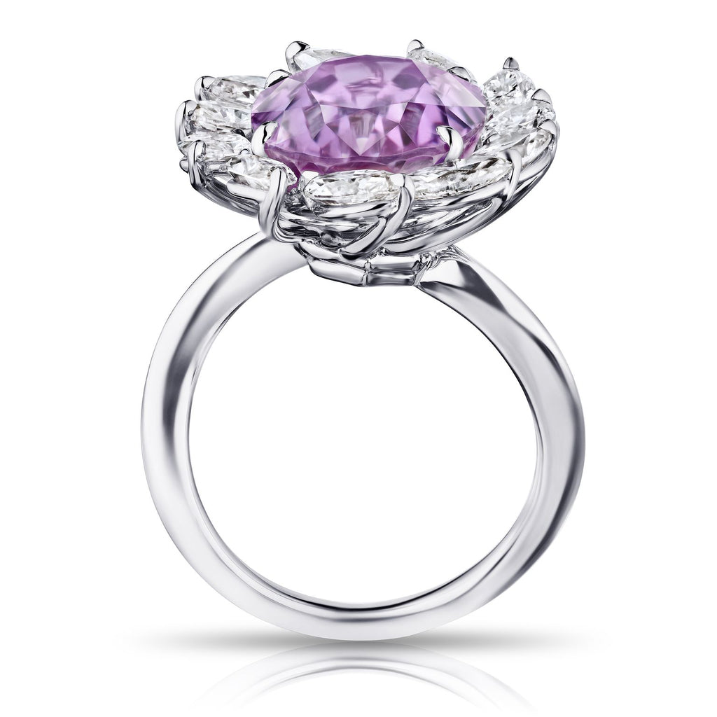 13 Ct. Oval Pink Sapphire Ring