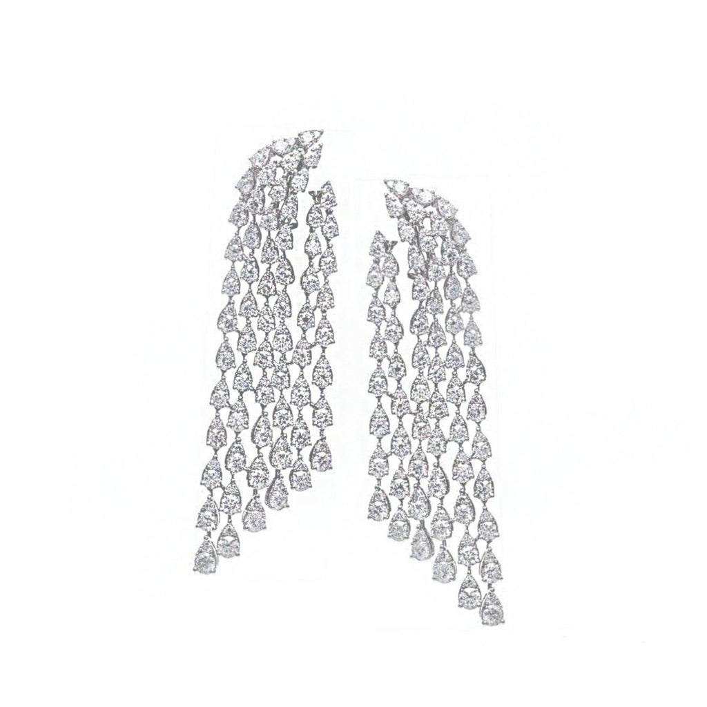 Cascade Diamond Chandelier Earrings