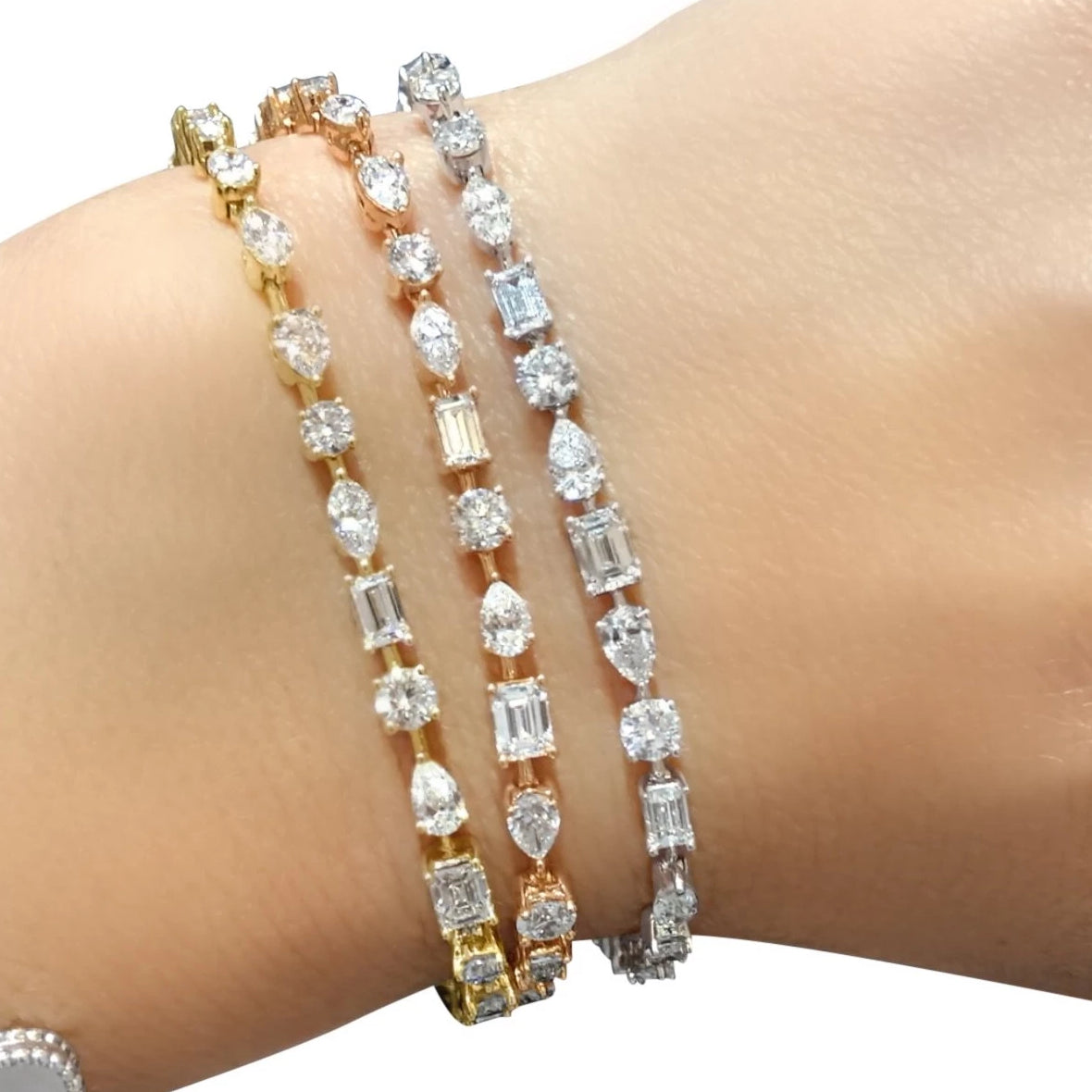 Love Shaped Diamond Bracelet Miss Diamond Ring