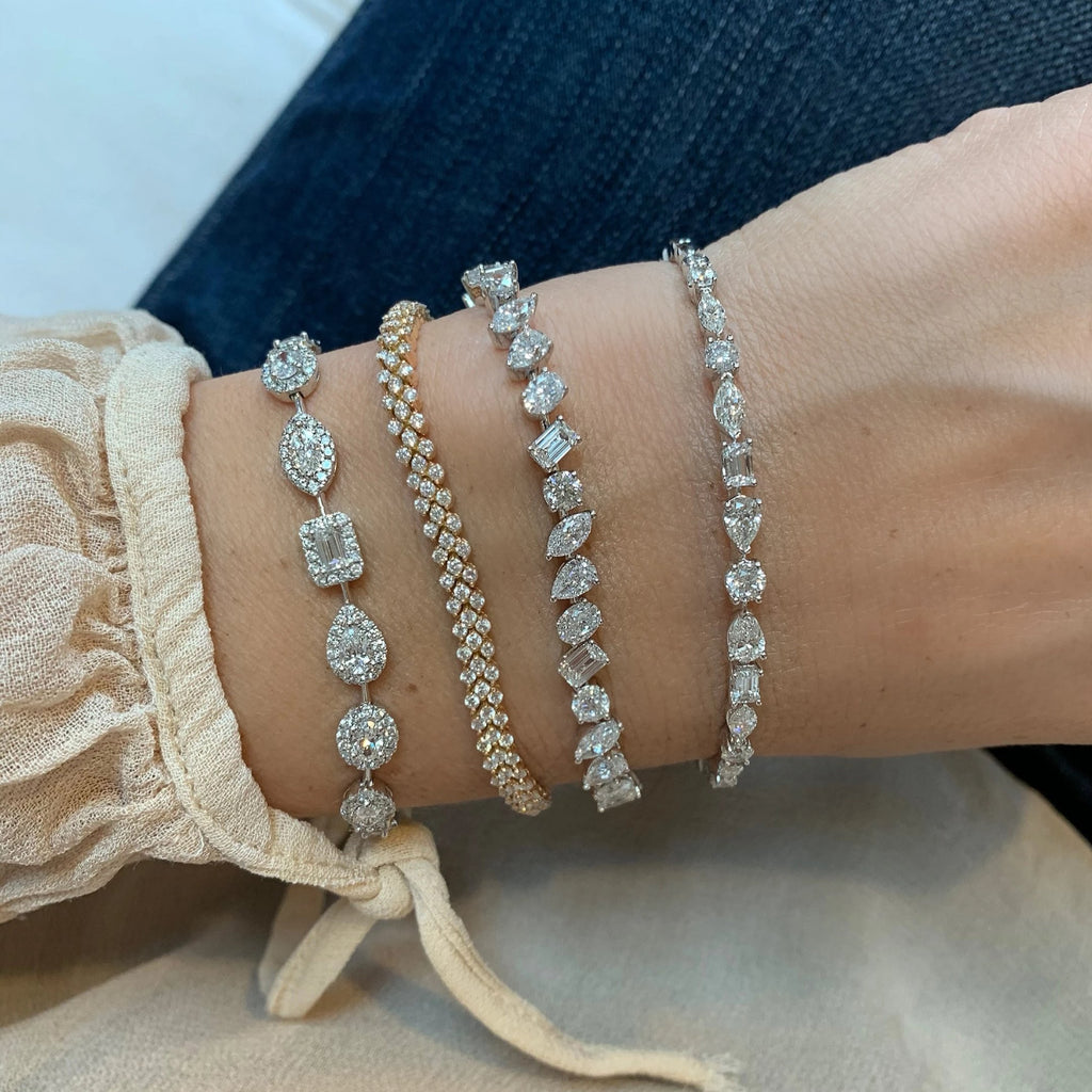 Angel Diamond Tennis Bracelet