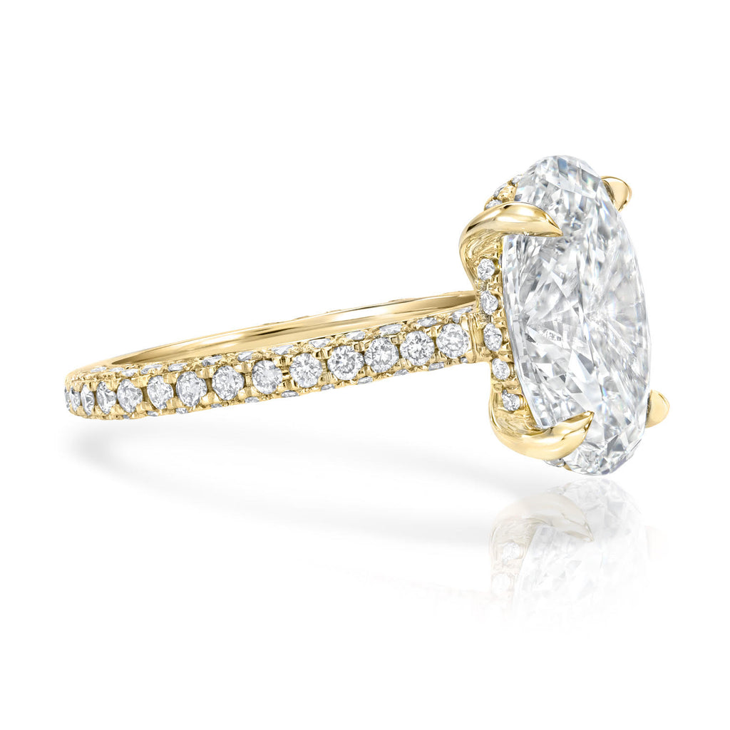 Oval Brilliant Cut Solitaire Engagement Ring