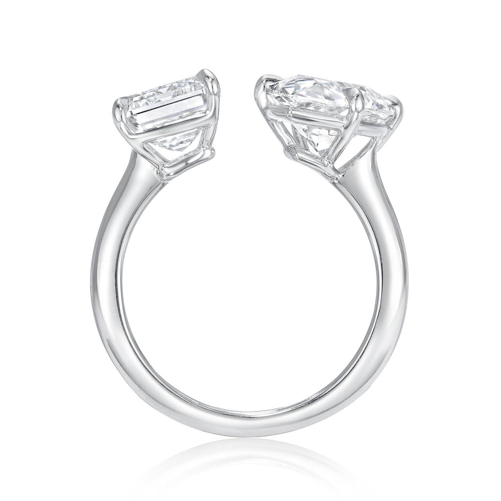 So Happy Together Two Stone Cocktail Diamond Ring