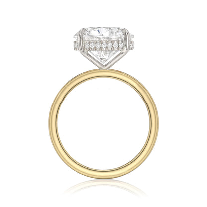 Round Brilliant Solitaire with Hidden Halo