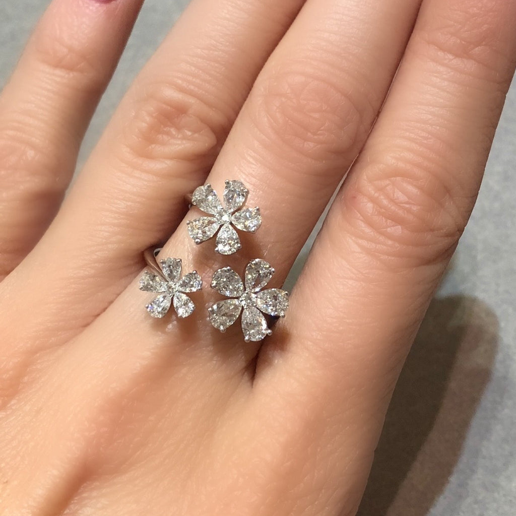 Love Blossom Flower Diamond Ring